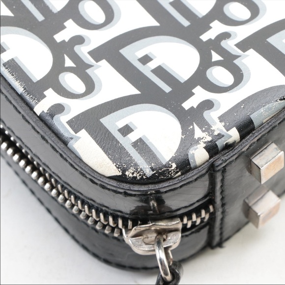 Christian Dior Patent Leather Metal Fabric Coated Canvas - Picture 10 of 13